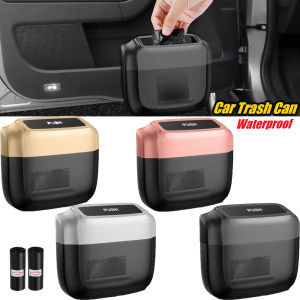 Plastic Pressing Car Trash Bin Fine Workmanship Ensures Durability Premium ABS Strong and Durable Waterproof and Leakproof