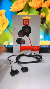 LM - Handsfree Stereo Oneplus Music Bullers Earphone Never Settle 1+ / 1 WARNA