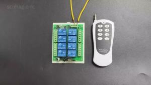 8Channel 433MHz Wireless Remote Control Relay System  DC 12V/24V with RF433 Transmitter & Receiver