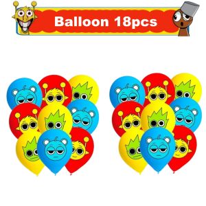 sprunki birthday balloons sprunki balloon set sprunki birthday stuff Baby Shower sprunky birthday party favors