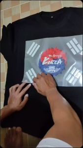 Baju Kaos Oleh Oleh Bendera Korea | Tshirt Souvenir Korea Flag Cotton Combed