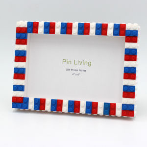 Pinliving DIY Spider Color Building Blocks Photo Frame Handmade Creative Activity GiftPicture Frame For Home Decoration