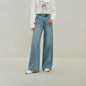 INMAN | Retro Ripped Wide Leg Trousers