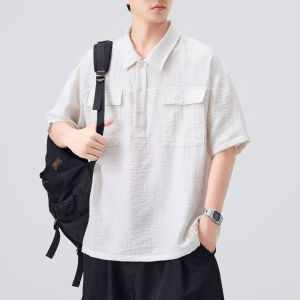 Mark Fairwhale | Cool Feeling Texture Linen and Icelinen Men T-shirt