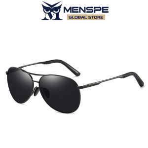MENSPE Men Sunglasses Frog Mirror Classic Sunglasses Double Beam Frame UV400 Polarized Discoloration Sunglasses Eyewear Ultra Light Elastic Leg Anti Glare Glasses Outdoor Sports Driving Sunglasses
