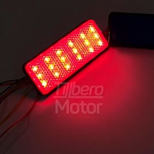 Lampu Rem Stop Belakang Kedip Diam LED Variasi Motor 2 Mode Mata kucing Reflektor Tambahan