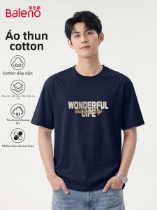 BALENO | Navy Cotton Casual T-shirt