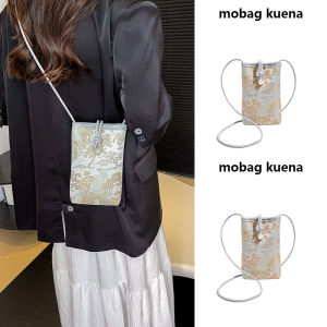 New Chinese Style Embroidered Mini Crossbody Bag for Women Summer Spring Mobile Phone Bag Walking Fashion Small Handbag