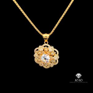 M1681 Mặt và Dây chuyền nữ đính đá CZ cao cấp JOJO