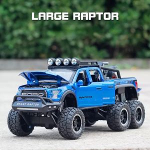 【WJ】1:28 Ford Raptor hợp kim off-road xe mô hình trẻ em chết đúc đồ chơi xe đồ chơi trẻ em bộ sưu tập xe hơi quà tặng trẻ em kim loại pickup đồ chơi xe hơi