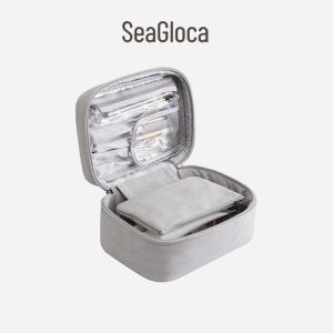 SeaGloca กระเป๋าเก็บของแต่งหน้าแฟชั่น Koean แบบใหม่ความจุขนาดใหญ่แบบพกพา