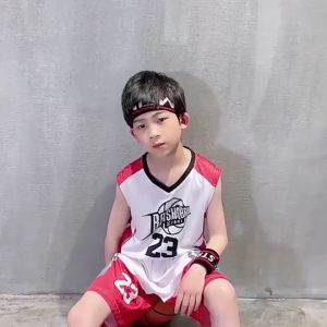 (พร้อมส่งจากไทย ) ชุดบาสเด็ก เสื้อบาสเด็ก เสื้อกล้ามกีฬา เด็ก 5-14 ปี ใส่ได้