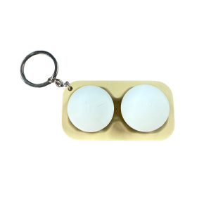 1PC Clickable Stress Relief Desk Toy PLA 3D Printed Material Egg Button Desk Decor Set Minimalist Beige Egg Shape