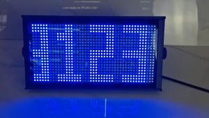 ไฟสโตรบ ไฟเเฟลช LED 1000W RGB ระบบ Full Color เปลี่ยนได้ทั้งหมด 7 สี มีกราฟฟิกตัวเลข ตัวหนังสือ สามารถเปิด Auto ได้