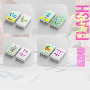Flash Card Mainan Edukasi Anak // Kartu Belajar Pintar Membaca