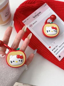 Cute Cartoon KT Cat Soft Shell Protection Case for Apple AirTag Girls Heart Anti-Lost Child Locator Digital Accessories