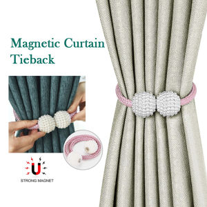 1PCS Pearl Magnetic Curtain Clip Pengikat Langsir Curtain Holders Tieback Buckle Clips Hanging Ball Buckle Tie Back Curtain Decor 窗簾扣
