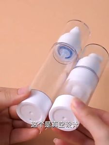 100ml Portable Vacuum Bottle Airless Luxury Acrylic Travel Pump Spray Lotion Serum Empty Bottle 50ml 30ml