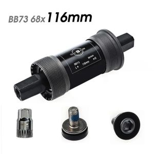 Bicycle Bottom Bracket Insert Bearing Square Taper Spindle Crankshaft Taper Hole MTB Bicycle Parts 116mm 122.5mm