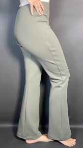 celana cutbray high waist  wanita premium murah hotwheel / celana bahan scuba tebal cutbray