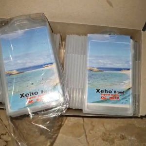 ID Card Casing / Case / Holder / Frame / Name Tag Plastik Dua Sisi Vertikal Xeho Kartu E-toll E-money ATM BCA Mandiri Flazz Grosiran murah