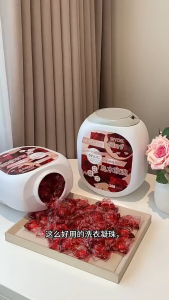 168pcs 5-IN-1 Ebony Rose Laundry Capsules Long Lasting Fragrance for Bedding and Family Laundry Care