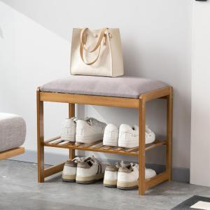 Entryway Soft Changing Shoe Bench Double Layer