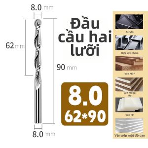 Công Cụ Cắt Hợp Kim Đôi Lưỡi 3.175mm