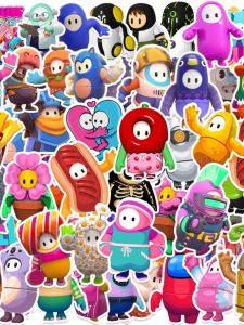 Waterproof Game Decorative Stickers 50 Pcs Cute Candy Man Series for Refrigerator Water Cup Journal Luggage Insulated Mug Helmet