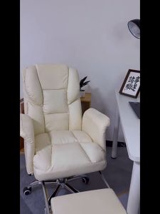 F&G เก้าอี้ office chair เก้าอี้คอมพิวเตอร์ เก้าอี้ทำงาน เก้าอี้เจ้านายนั่งสบาย เก้าอี้ออฟฟิศ (นอนตะแคง ยกได้ หมุนได้ 360°) ฟรีหมอน