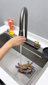 Kitchen sink 304 stainless steel black sink 3MM thickened material kitchen sink advanced household sink sink stainless for kitchen