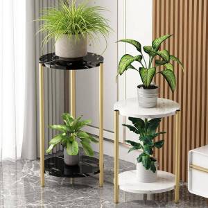 Modern Luxury Floor Standing Living Room Plant Pot Rack Simple Style Indoor Outdoor Balcony Multi Succulent Flower Shelf