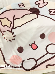 Cartoon Summer Autumn Blanket Air Conditioner Cover Blanket Nap Blanket Warmth Polyester Fiber Summer Cooling No Brand