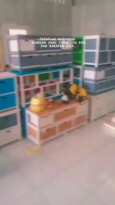 Rak Lemari Laci 10 Meja Tv Minimalis Rotan SIntetis Serbaguna