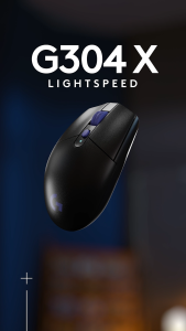 Chuột gaming Logitech G304 X LIGHTSPEED siêu nhẹ 57g HERO 25K LIGHTSPEED và chế độ có dây 6 nút có thể lập trình