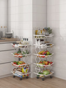 Weichen | Foldable Multi-level Movable Easy-assembly Kitchen Storage Rack
