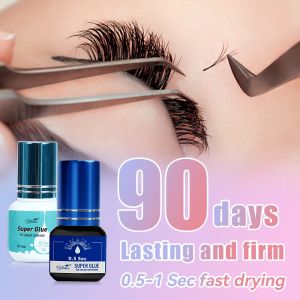 Yelix Eyelash Extension Glue 5ml 0.5S 1S 2S 3S Eyelash Glue Fast Drying Lash Extension Glue Adhesive Individual Lashes Glue