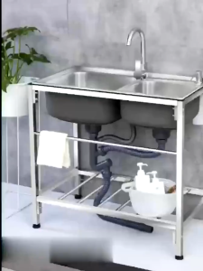 CANAAN 2หลุม ห้องครั อ่างล้าง ไม่ขึ้นสนิม รับน้ำหนัก800กก การประกันคุณภาพ อ่างล้างจาน ซิงค์ล้างจาน ขายตรงจากโรงงาน