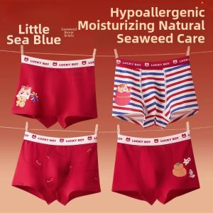 Cotton Red Underwear for Boys