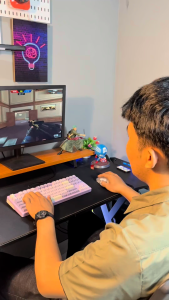 Keyboard Gaming Kabel Unitech Alpharion X1 Membran Switch + Display + Knob Volume + Rainbow Light