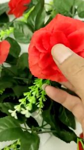 Bunga Rambat Juntai Garlan Rose X10 - Bunga Rose X10 Artificial Plastik untuk Dekorasi Cafe Rumah Dekorasi Wedding atau Pelaminan dan Dekorasi Kamar Premium Import Artificial Berkualitas