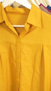 Hannah Kemeja Katun RAMI BAHAN LINEN XXL Kotak Jumbo Size (N9)