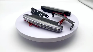 1 Pcs Lampu Fog Lamp Daytime Running Light DRL Mobil 8 LED 6000K 12V
