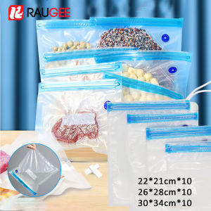 Reusable Vacuum Sealed Food Bag Air Valve Pump Sealing Bag For Food Meat Snacks Vacuum Storage Bag Food Vacuum Compression Bags