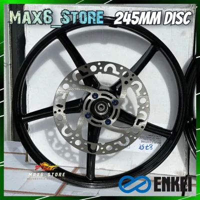 Y15ZR Y16ZR ENKEI SP522 PREMIUM QUALITY SPORT RIM HITAM KILAT LC Y15 Y16 RIM SP 522 YAMAHA 1 SET PIRING DISC PLATE THAI LC135 EXCITER 150 EXCITER 155 EXCITER 135