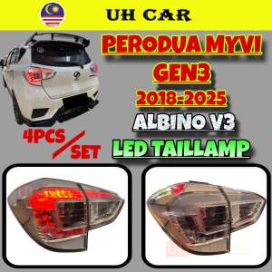 (ALBINO V3) Perodua Myvi Gen3 2018-2025 Dynamic Led Tail Lamp Taillamp Tailight Light