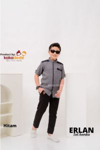 Kakadede Setelan Baju Muslim Anak Laki Laki Set Kemeja Erlan