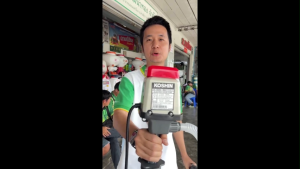 ปั๊มสูบน้ำมัน ที่ดูดน้ำมัน ระบบแบตเตอรี่ สำหรับถัง 200 ลิตร รุ่น FQ-25 ยี่ห้อ KOSHIN