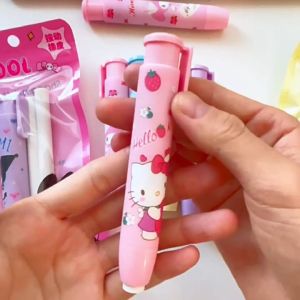 MOMO Cartoon Press Eraser Color Cute Cartoon Eraser School Stationery Learning Stationery Office Supplies