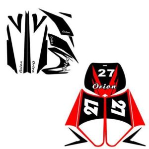 Full Car Decal stickers For Small Apollo Mini Moto Kids E-bike Dirt Pit Bike 2 Stroke 47cc & 49cc
